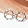 202 Stainless Steel Huggie Hoop Earrings X-EJEW-F111A-16mm-P-2