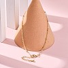 Brass Satellite Chains  Bracelets for Women BJEW-G735-19G-2