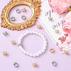 16Pcs 2 Colors Alloy European Beads MPDL-YW0001-09-4