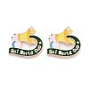 Alloy Enamel Pendants ENAM-T025-01G-07-1