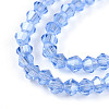 Transparent Electroplate Glass Beads Strands EGLA-A039-T2mm-A07-3