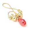 Electroplated Synthetic Non-magnetic Hematite & Teardrop Glass Big Pendants PALLOY-JF02961-4
