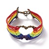 Rainbow Pride Bracelet LS-BJEW-F424-02-1