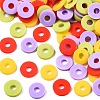 Handmade Polymer Clay Beads Strands CLAY-R089-6mm-T02B-40-2