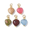 Natural & Synthetic Mixed Stone Pendants PALLOY-JF05481-01-1