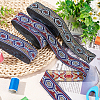 3 Rolls 3 Colors Ethnic Style Polyester Ribbons OCOR-FG0001-68-4