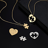 8 Sets 2 Colors Ion Plating(IP) 304 Stainless Steel Split Pendants STAS-UN0055-50-2