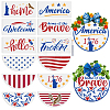 MAYJOYDIY US 1 Set Independence Day PET Hollow Out Drawing Painting Stencils DIY-MA0005-10D-1