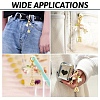 Brass & Alloy & Glass & Acrylic Pendant Decorations HJEW-YW00465-01-6