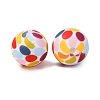 Food Grade Eco-Friendly Printed Silicone Beads SIL-A013-01A-06-2