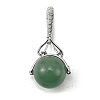 Natural & Synthetic Mixed Stone Ball Pendants G-D102-04P-2
