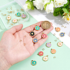 16Pcs 304 Stainless Steel Enamel Pendants STAS-BC0004-29G-01-3