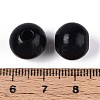 Spray Painted Round Natural Schima Wood Beads LS-WOOD-A018-12mm-03-1-3