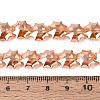 Electroplate Transparent Glass Beads EGLA-H112-04HP-03-4