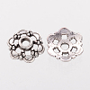 6-Petal Filigree Flower Tibetan Silver Bead Caps X-AA0502-NF-2