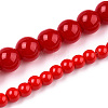 Opaque Solid Color Glass Beads Strands LS-GLAA-T032-P8mm-04-4