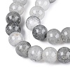 Baking Paint Crackle Glass Beads Strands GLAA-Q106-03A-02-3