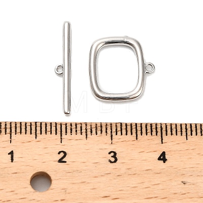 Brass Toggle Clasps KK-L229-011P-1