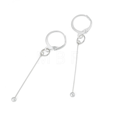 Brass Leverback Earring Findings EJEW-TAC00034-1
