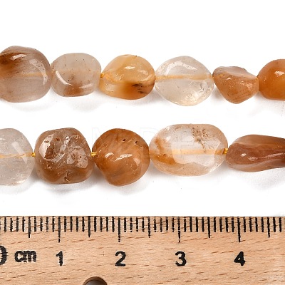Natural Yellow Hematoid Quartz Beads Strands G-P568-C05-01-1