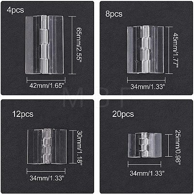 Transparent Acrylic Hinges TOOL-GA0001-12-1