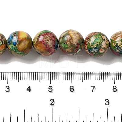 Dyed Natural Imperial Jasper Beads Strands G-Q161-A02-05-1