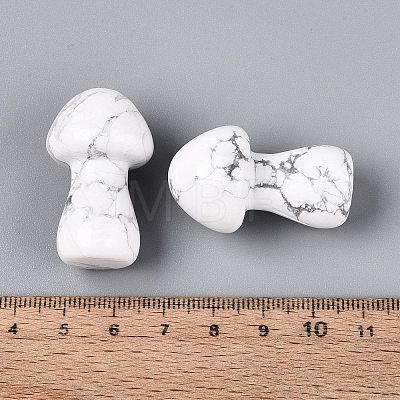 Natural Howlite Mushroom Display Decorations G-Q602-03R-1