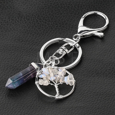 Opalite Keychains PW-WG01337-07-1