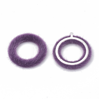 Faux Mink Fur Covered Pendants X-WOVE-N009-10F-1
