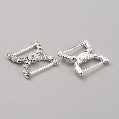 Brass Rhinestone Shoe Decoration FIND-WH0110-387S-1