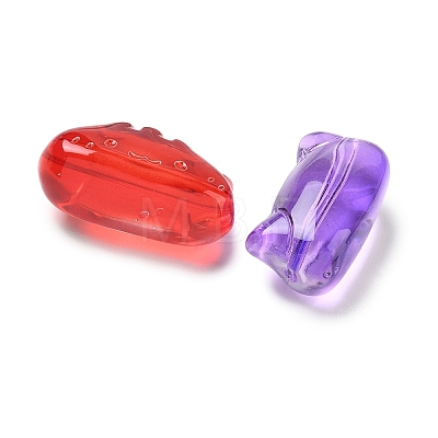 Baking Paint Transparent Glass Beads GL-CBA7B2B-03-1