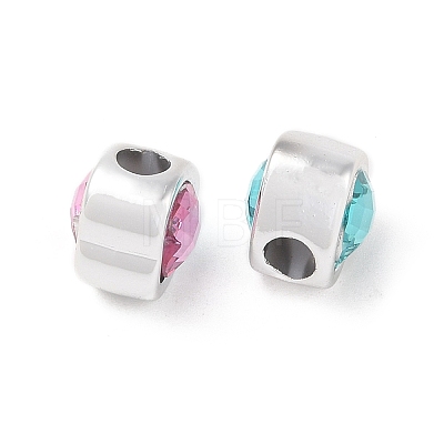 Opaque Acrylic with Rhinestone Beads OACR-Z020-02B-1