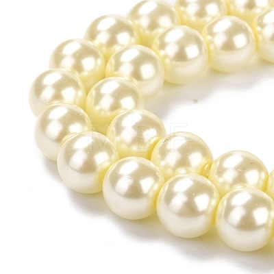 Eco-Friendly Glass Pearl Beads HY-J002-8mm-HX003-1