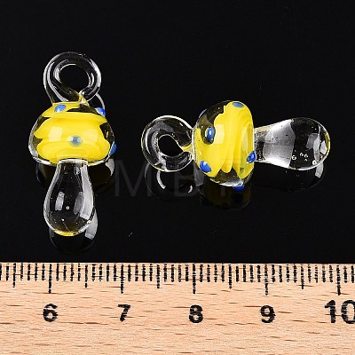 Handmade Lampwork Pendants LAMP-T021-14A-1