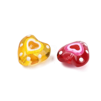 Handmade Lampwork Beads Strands LAMP-R004-06A-01-1