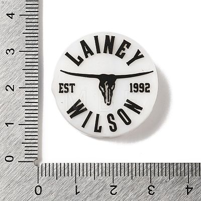 Lainey EST 1992 Bull Buffalo Round Shaped Silicone Focal Beads SIL-G011-21E-1