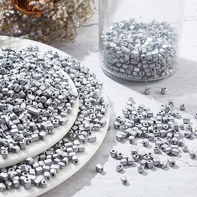  2000Pcs 6/0 Baking Paint Glass Seed Beads SEED-NB0001-80-1