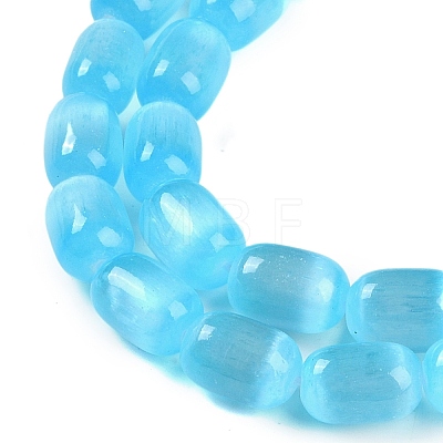 Natural Selenite Beads Strands G-F750-14-1