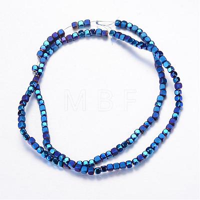 Electroplate Non-magnetic Synthetic Hematite Bead Strands G-Q467-11H-1