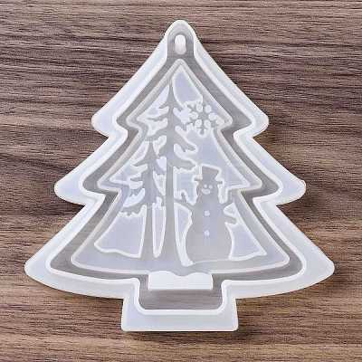 Christmas Theme DIY Pendants Decoration Silicone Mold DIY-F151-01A-1