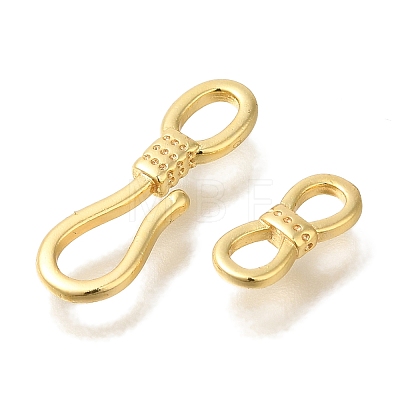 Brass Hook and S-Hook Clasps KK-K389-100G-1