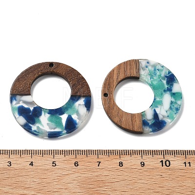 Resin and Walnut Pendants FIND-R051-13A-1