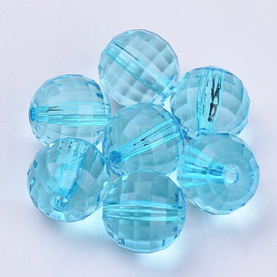 Transparent Acrylic Beads TACR-Q254-8mm-V40-1