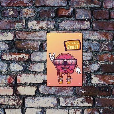 Rectangle Metal Iron Sign Poster AJEW-WH0157-350-1