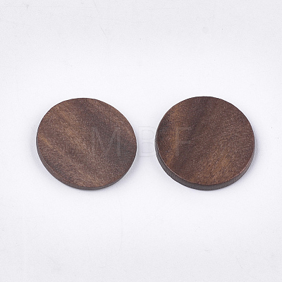 Painted Wood Cabochons WOOD-T021-17C-1