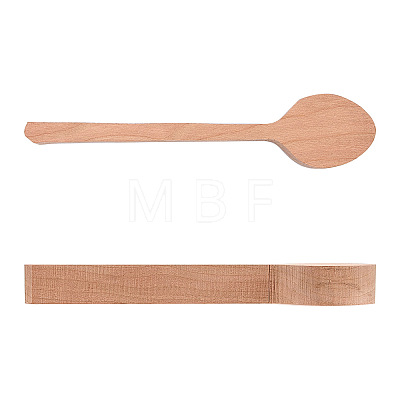 Gorgecraft Wood Carving Spoon AJEW-GF0001-39A-1