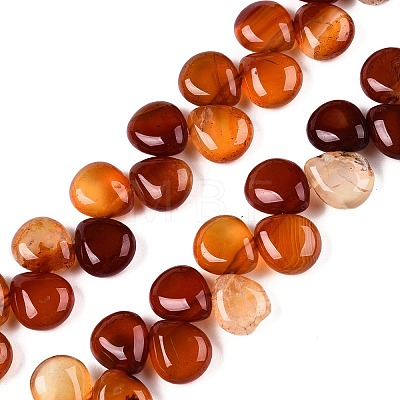 Natural Red Agate Beads Strands G-T138-123-1