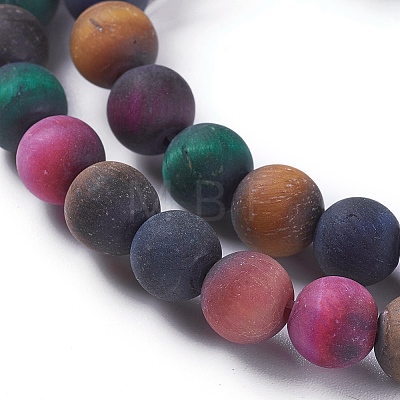 Natural Tiger Eye Beads Strands G-F616-01C-8mm-1