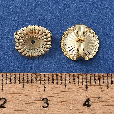 Brass Earring Nuts KK-K383-25A-G-1