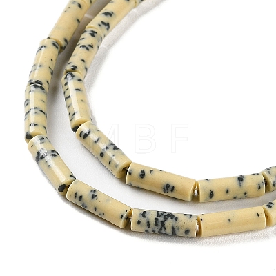 Imitation Dalmatian Porcelain Beads Strands PORC-H011-05-1